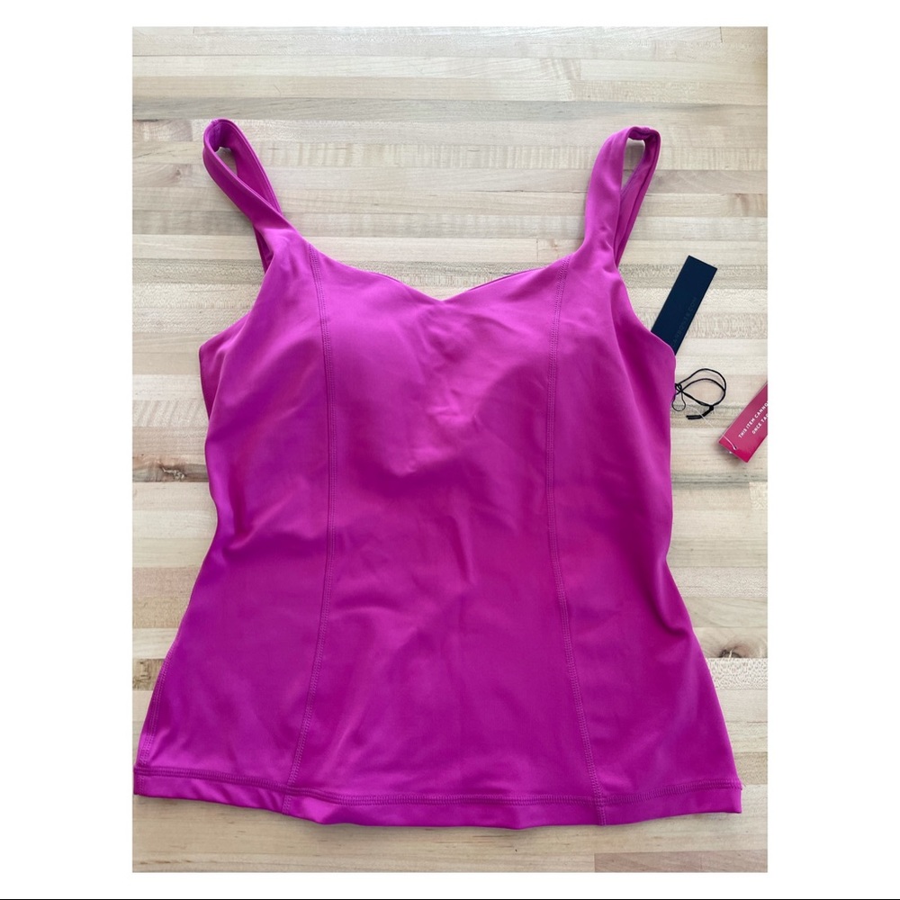 Full length tank top with built in bra